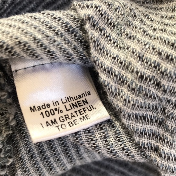 Flax small sleeveless linen top . - Picture 6 of 8